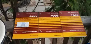 3 VINTAGE ELECTRONICS BOOKS MANUALS TEXAS INSTRUMENTS MICROPROCESSORS 9900 7000 - Foto 1 di 6