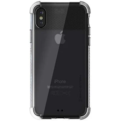 Funda Ghostek Covert Silicona Transparente iPhone X con Agarre Protección Lateral en Blanco Foto 1 de 4