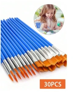 30Pcs Artist Paint Brush Fine Paint Brushes Oil Acrylic Watercolour Paint Brush - Picture 1 of 6