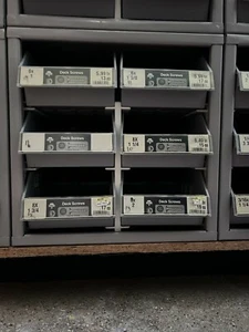 Hillman Hardware Storage Cab 6 Drawer Steel Organizer w/Deck Screws  #5944. - Picture 1 of 7