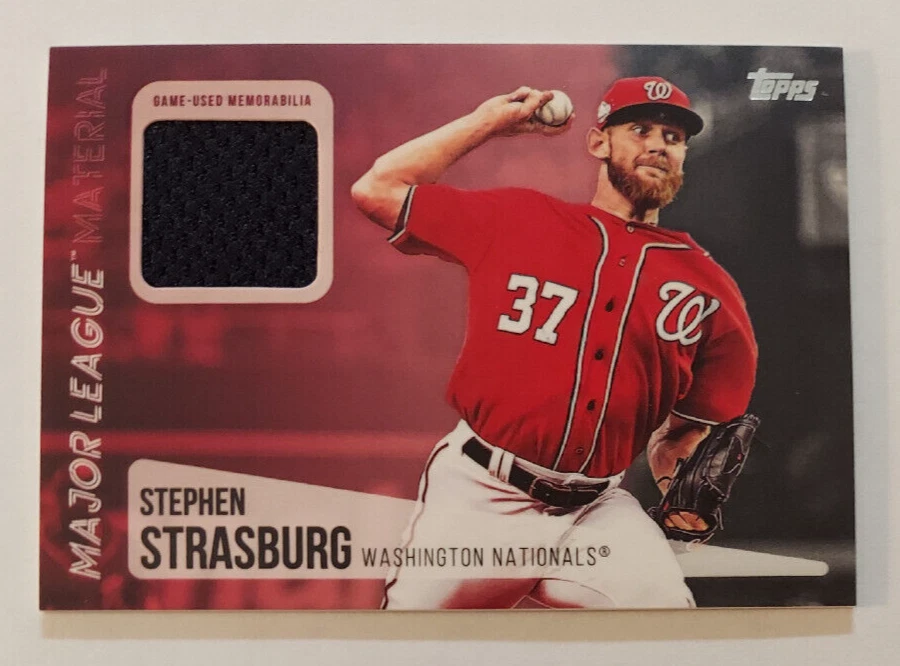 Stephen Strasburg (Nationals) 2019 Topps Series 2 Major League Material Jersey - Image 1 of 1