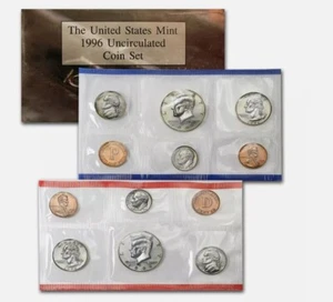 1996 US Mint Set 11 Coins P&D with West Point Dime - Picture 1 of 2