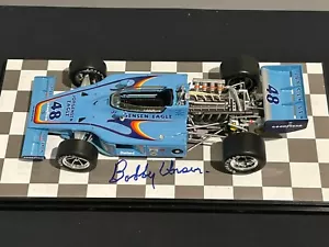 Bobby Unser signed #48 Jorgensen Eagle 1975 Indy 500 1/18 Carousel 1 Diecast - Picture 1 of 11