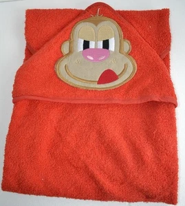 Baby Hooded Bath towel RED MONKEY - Picture 1 of 1