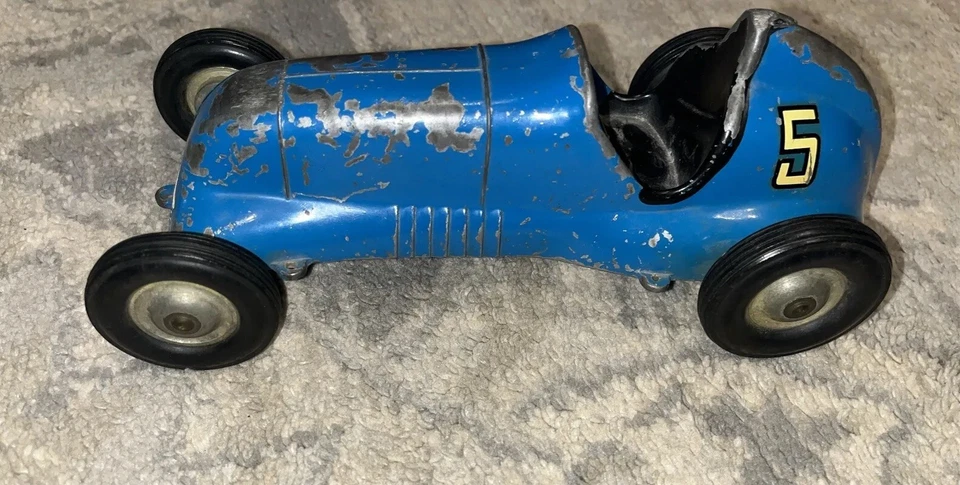 VINTAGE RARE Black L. M. COX CO.  THIMBLE DROME SPECIAL #5 PUSHER SANTA ANA USA! - Image 1 of 4