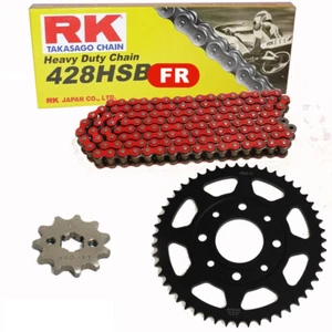 Kit Chaîne Convenablement pour Daelim Vs 125 97-03 RK Fr 428 Hsb 126 Ouvrir Rot - Picture 1 of 4