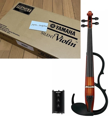 Yamaha Silent Electric Violin SV250 Brown 4-String Made in Japan - Image 1 of 4