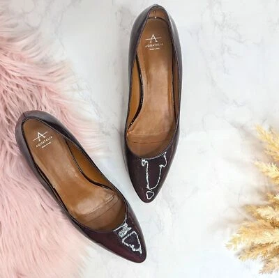 Zapatos de tacón medio resistentes a la intemperie Aquatalia Phoebe para mujer en berenjena talla 11 Foto 1 de 4