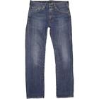 Levi's 505  Homme Bleu Straight Regular  Jeans W32 L33 (75128)