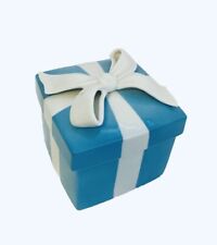 4.3” Tiffany Porcelain Blue Large Trinket Box