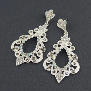 Pendiente de novia de cóctel bizantino persa hecho con cristal de Swarovski - Imagen 1 de 1