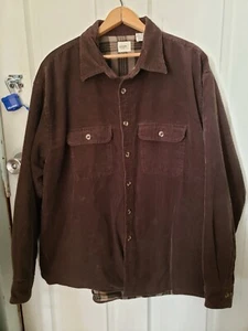 Arrow Men's XL Long Sleeve Heavy Corduroy Brown Shacket - Picture 1 of 9