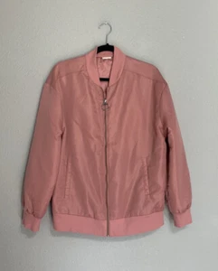 Women’s Reebok Jacket  Zip Up Vintage Bomber Size Large - Picture 1 of 8