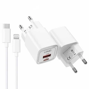 iPhone 14 11 12 13 Fast Charger-20W PD USB C Wall Charger with 1M Fast Charging - Picture 1 of 5