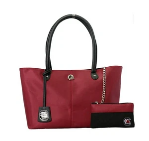 South Carolina Gamecocks Licensed Ncaa Pamela Handbag, Wallet and Necklace - Picture 1 of 3
