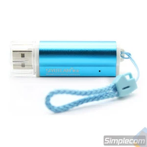 All in One Aluminium Multi Card Reader SDHC SDXC Micro SD Memory Stick M2 - Blue - Picture 1 of 1