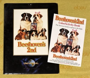 BEETHOVEN’S 2ND 1993 MOVIE PRESS KIT 8 B&W PHOTOS + COLOR/ACTIVITY BOOK - Picture 1 of 3