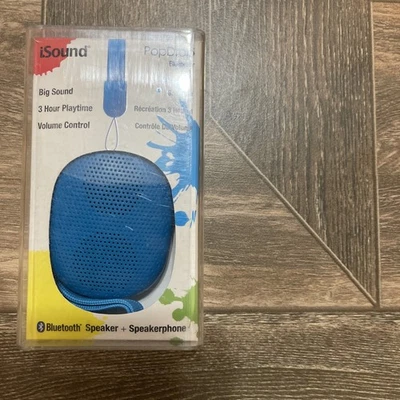 Pop Drop Portable Wireless Speaker Blueberry Bluetooth Blue Speakerphone Gift—20 - Image 1 of 4
