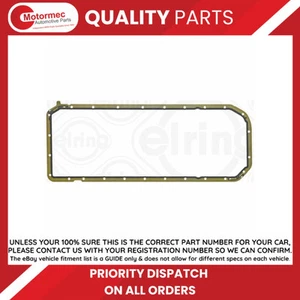 ELRING Sump Gasket fits BMW E34 520i 24v 525i 24v from 10/1992 11131437237 - Picture 1 of 8