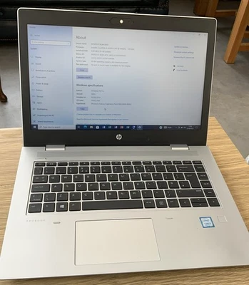 HP ProBook Laptop 640 G5 Intel Core i5 8th Gen 8GB RAM 128GB SSD Windows 10 Pro - Image 1 of 4