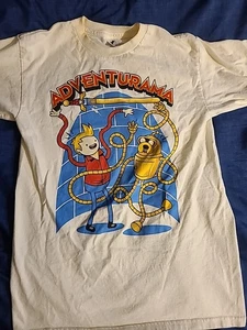 Tee Fury Futurama Adventure Time Adventurama White T-Shirt Men's Small - Picture 1 of 11