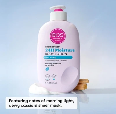 eos Shea Better Body Lotion- Fresh & Cozy, 24H Moisture for Dry Skin, 16 fl oz - Image 1 of 4