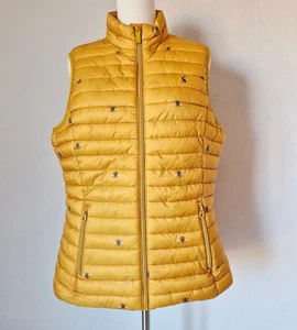 JOULES Goldbee Snug Gilet Puffer Vest Water Resistant Packable Pocket Women's 10 - Picture 1 of 13