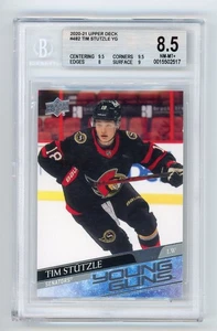2020-21 UPPER DECK #482 TIM STUTZLE YOUNG GUNS RC ROOKIE BGS 8.5 NR-MT+ - Picture 1 of 1
