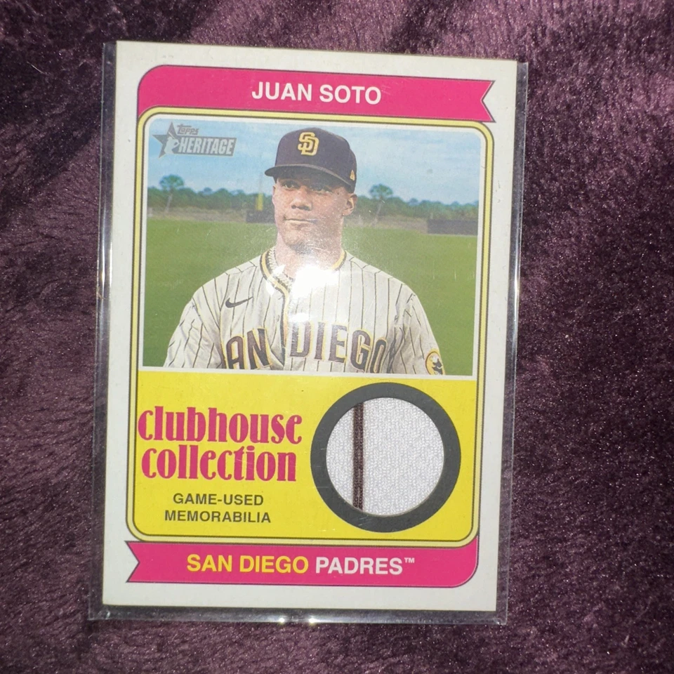 2023 Topps Heritage - Colección Casa Club Reliquias Juan Soto #CCR-JS (MEM) Foto 1 de 1