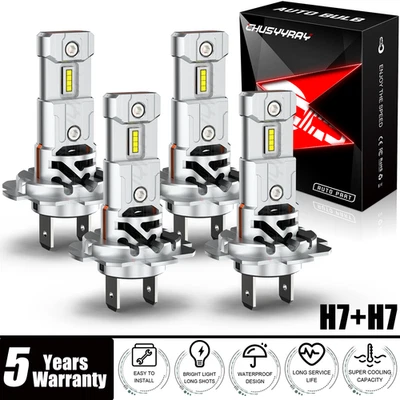 Combo de bombillas LED de haz alto bajo para Suzuki Kizashi 2010-2016 Foto 1 de 4