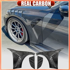 For BMW M3 G80 M4 G82 G83 2020-2025 REAL CARBON Side Fender Covers Trims Replace - Bild 1 von 15