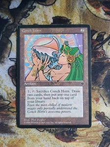 MTG Magic the Gathering Conch Horn (83/187) Fallen Empires MP - Picture 1 of 2