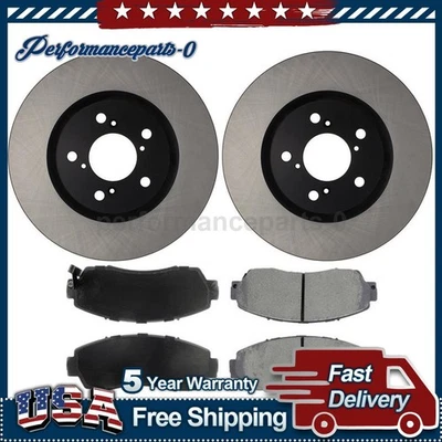 Juego de pastillas de freno de disco delanteras rotor de freno de disco para Honda Odyssey 2011-2014 Foto 1 de 4