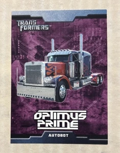 2007 Topps Hasbro Transformers Movie Cards Optimus Prime Autobot 17 Gallery - Bild 1 von 2
