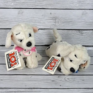 Peluche de colección Mattel 1991 Disney 101 Dalmations Rolly & Penny relleno - Imagen 1 de 14