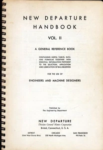 [1937] New Departure Handbook Vol. II / Ref. for Engineers and Machine Designers - Picture 1 of 1