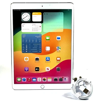 Apple iPad Pro 1st Gen 64GB Wi-Fi + 4G Unlocked 10.5in Silver GOOD GRADE B/C 291 - Image 1 of 4
