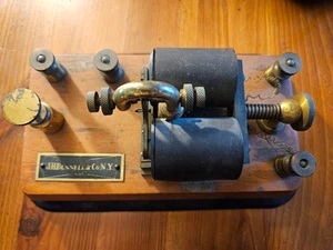 J.H. Bunnell & Co. Telegraph Relay 150 Ohms - Untested - Zdjęcie 1 z 5