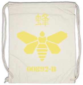 Urban Backwoods Methylamine Bee II Logo Turnbeutel Breaking Walter Bad White - Picture 1 of 1