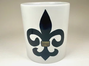 New Orleans Fleur De Les Mug 13 Unzen schwarz, gold, schwarz und weiß Saints LA NEU - Bild 1 von 6