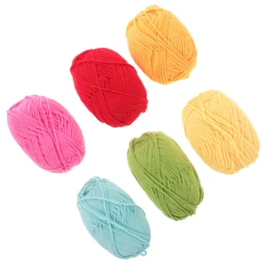 6 Pcs Baumwollgarn Zum Stricken Super Dickes Handstricken Milch Baumwollfaden - Bild 1 von 12