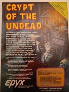 Crypt of the Undead - Epyx/Automated Simulations - 1982 / Atari 400/800 Print Ad - Picture 1 of 3