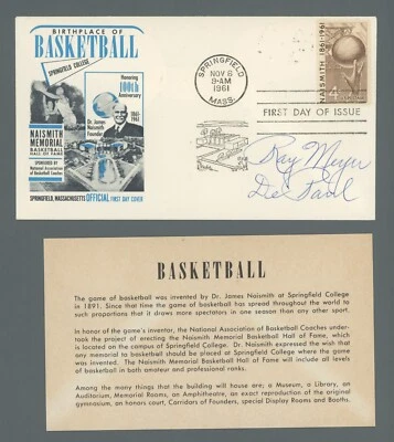 Ray Meyer DePaul Signed 11/6/61 First Day Cover Auto with PSA Sticker - Image 1 of 2