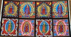 Kaufman Luana Rubin Enchanted Desert Virgin de Guadalupe Panel OOP 23 x 44” - Picture 1 of 3