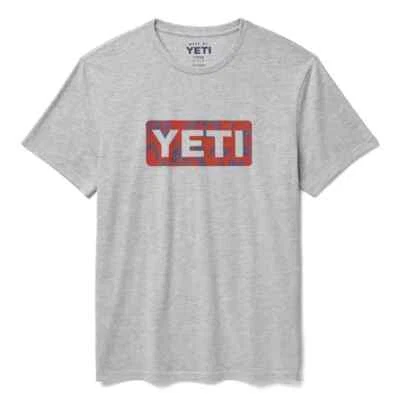 CAMISETA DE MANGA CORTA CON INSIGNIA ABATIBLE YETI PARA HOMBRE TALLA 2XL NUEVA CON ETIQUETAS Foto 1 de 2