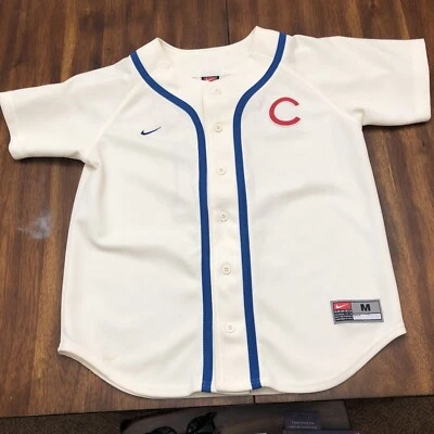 Camiseta de béisbol vintage Nike Team Sammy Sosa Cubs juvenil mediana cosida Foto 1 de 4