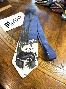 PANDA ANIMAL HIGH END DRESS SUIT DESIGNER NECKTIE TIE FREE SHIPPING - Picture 1 of 3