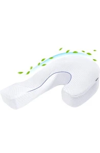 SAHEYER Pillow for Side Sleeper, Odorless J-Shaped Side Sleeper Pillow for Ad... - Picture 1 of 7