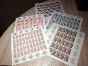 5x Feuille FRANCE Yt 1776 1777 1778 1781 1782 Neufs ** FDC Cachet 1er Jour MNH - Bild 1 von 7