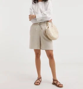 JD WILLIAMS DAMAS ARENA LINO MEZCLA HASTA LA RODILLA PANTALONES CORTOS TALLA 32 (REF 590) - Imagen 1 de 4
